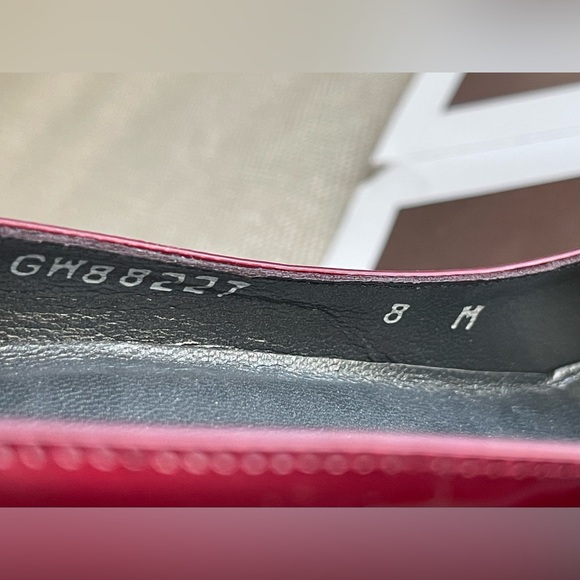 Stuart Weitzman Burgundy / Ruby Red 4” Patent Leather Stiletto Pumps Size 8 - Picture 9 of 16